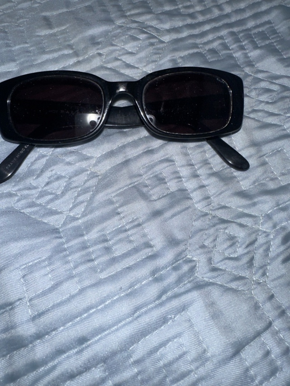 Ralph Lauren Black Rectangular Sunglasses